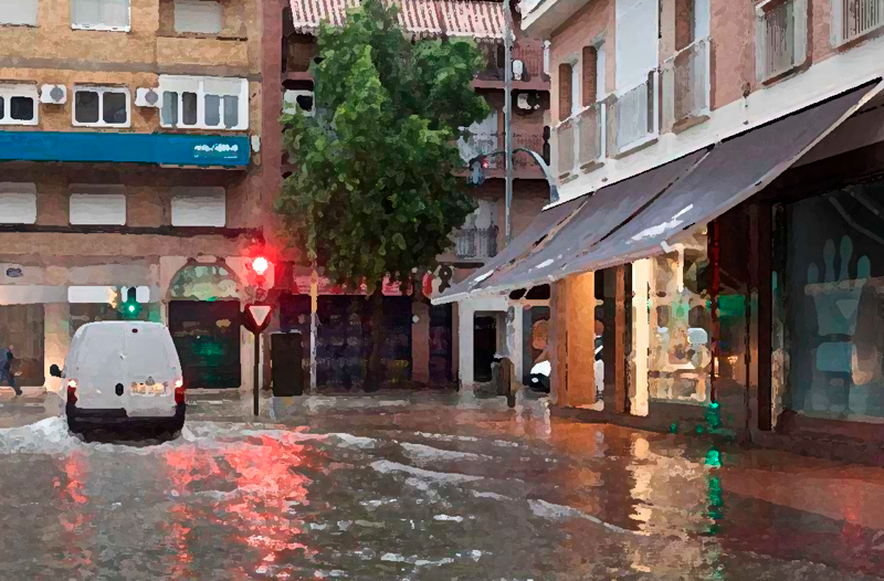 Asesoramiento técnico para la reclamación al seguro por daños por lluvias